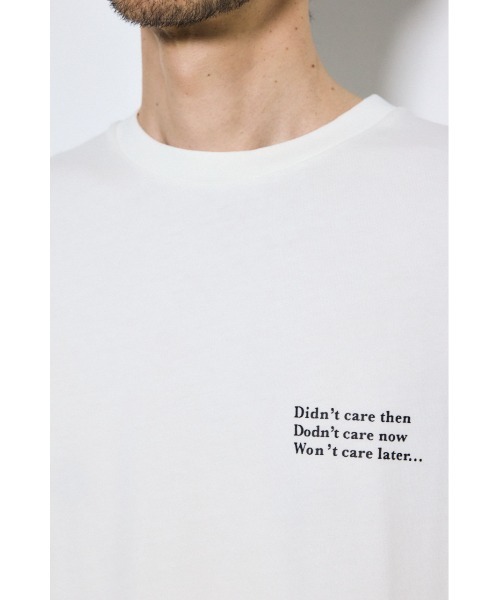 AZUL by moussy(アズールバイマウジー)の「引き揃え天竺バックメッセージロゴTシャツ(Tシャツ/カットソー・メンズ・ブラック/ライトブルー/ホワイト/ライトグレー・SMALL/MEDIUM/LARGE)」の6枚目の写真