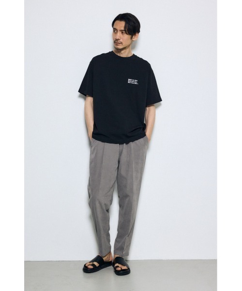 AZUL by moussy(アズールバイマウジー)の「引き揃え天竺バックメッセージロゴTシャツ(Tシャツ/カットソー・メンズ・ブラック/ライトブルー/ホワイト/ライトグレー・SMALL/MEDIUM/LARGE)」の11枚目の写真
