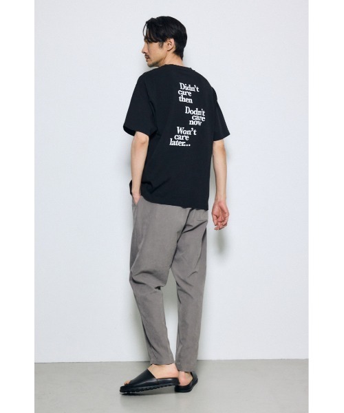 AZUL by moussy(アズールバイマウジー)の「引き揃え天竺バックメッセージロゴTシャツ(Tシャツ/カットソー・メンズ・ブラック/ライトブルー/ホワイト/ライトグレー・SMALL/MEDIUM/LARGE)」の12枚目の写真