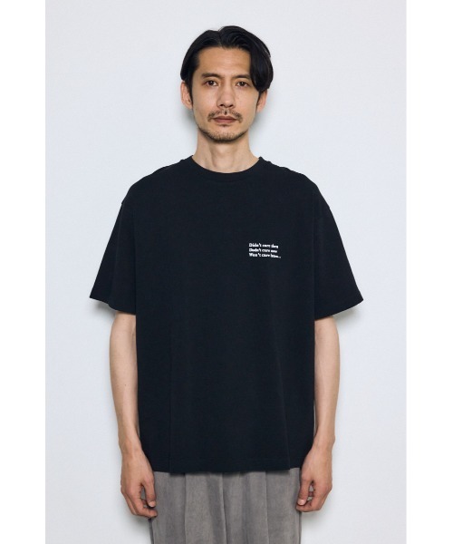 AZUL by moussy(アズールバイマウジー)の「引き揃え天竺バックメッセージロゴTシャツ(Tシャツ/カットソー・メンズ・ブラック/ライトブルー/ホワイト/ライトグレー・SMALL/MEDIUM/LARGE)」の13枚目の写真