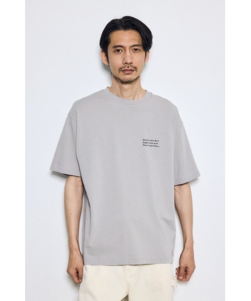 AZUL by moussy(アズールバイマウジー)の「引き揃え天竺バックメッセージロゴTシャツ(Tシャツ/カットソー・メンズ・ブラック/ライトブルー/ホワイト/ライトグレー・SMALL/MEDIUM/LARGE)」の21枚目の写真