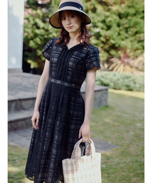 FLOATING CHECK ドレス（ワンピース）｜TOCCA（トッカ）のファッション