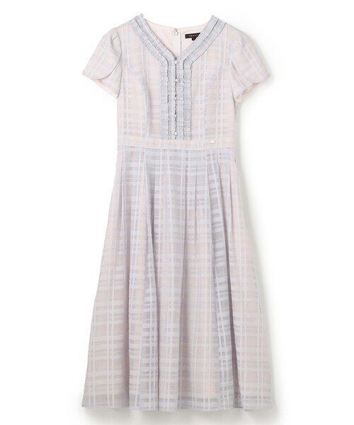 TOCCA（トッカ）の「FLOATING CHECK ドレス（ワンピース・レディース・ブラック系5/グレー系5・0/4/6/2）」の13枚目の写真