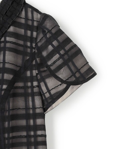TOCCA（トッカ）の「FLOATING CHECK ドレス（ワンピース・レディース・ブラック系5/グレー系5・0/4/6/2）」の17枚目の写真