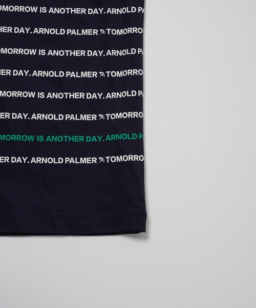Arnold Palmer(アーノルドパーマー)の「シェア AP パネルロゴボーダー Tシャツ(Tシャツ/カットソー・レディース・ベージュ/ネイビー/ホワイト・XS/S/M/L/LL)」の21枚目の写真