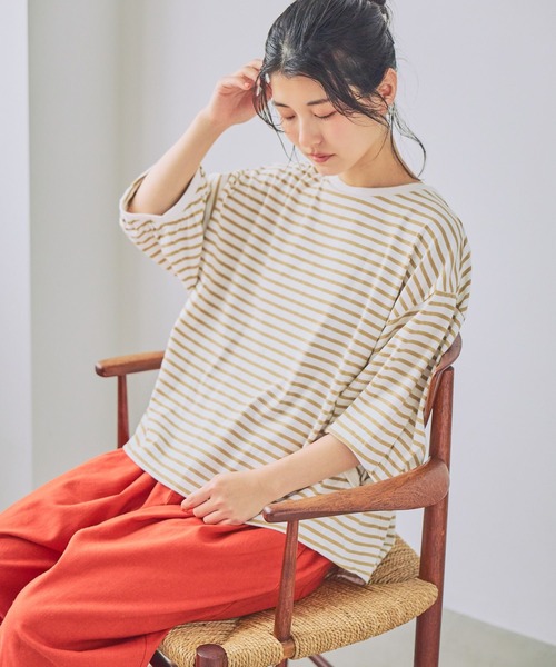 studio CLIP(スタディオクリップ)の「USAコットンパフスリーブTシャツ(Tシャツ/カットソー・レディース・その他3/スモーク/その他6/その他4/その他1/その他2/その他5/アイボリー・MEDIUM/LARGE)」の4枚目の写真
