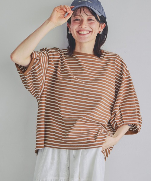 studio CLIP(スタディオクリップ)の「USAコットンパフスリーブTシャツ(Tシャツ/カットソー・レディース・その他3/スモーク/その他6/その他4/その他1/その他2/その他5/アイボリー・MEDIUM/LARGE)」の7枚目の写真