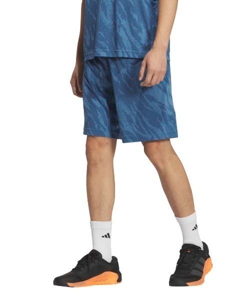 adidas(アディダス)の「アディダス adidas テック エッセンシャルズ クール タッチ レギュラーフィット カモ AOP 9インチ ショーツ(その他パンツ・メンズ・オリーブ/ブルー/ダークグレー・S/M/L/LL/3L)」の3枚目の写真