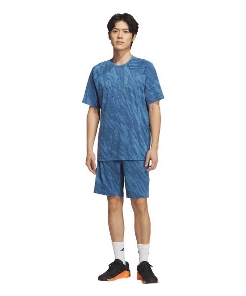 adidas(アディダス)の「アディダス adidas テック エッセンシャルズ クール タッチ レギュラーフィット カモ AOP 9インチ ショーツ(その他パンツ・メンズ・オリーブ/ブルー/ダークグレー・S/M/L/LL/3L)」の11枚目の写真