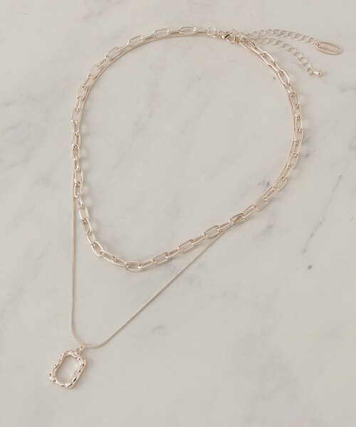 SHOO・LA・RUE（シューラルー）の「【3WAY】2連チェーンネックレス（ネックレス・レディース・ゴールド/ピンクゴールド/シルバー・00）」の5枚目の写真