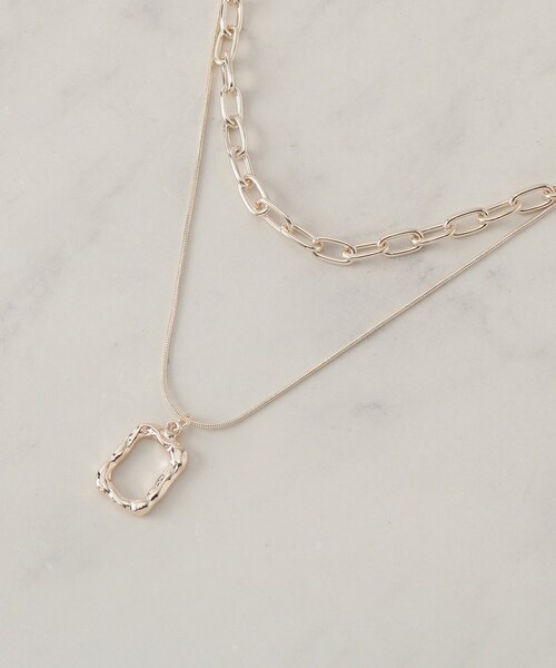 SHOO・LA・RUE（シューラルー）の「【3WAY】2連チェーンネックレス（ネックレス・レディース・ゴールド/ピンクゴールド/シルバー・00）」の6枚目の写真