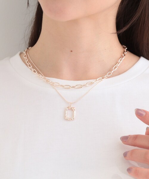 SHOO・LA・RUE（シューラルー）の「【3WAY】2連チェーンネックレス（ネックレス・レディース・ゴールド/ピンクゴールド/シルバー・00）」の10枚目の写真