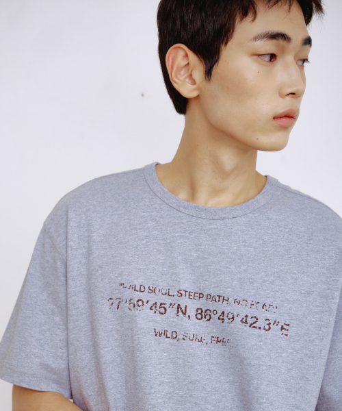 KALAPATTHAR（カラパタール）の「KP SIGNATURE GRAPHICS SHORT-SLEEVED T-SHIRT - MELANGE GREY（Tシャツ/カットソー・メンズ・その他・LARGE/X-LARGE/MEDIUM）」の2枚目の写真