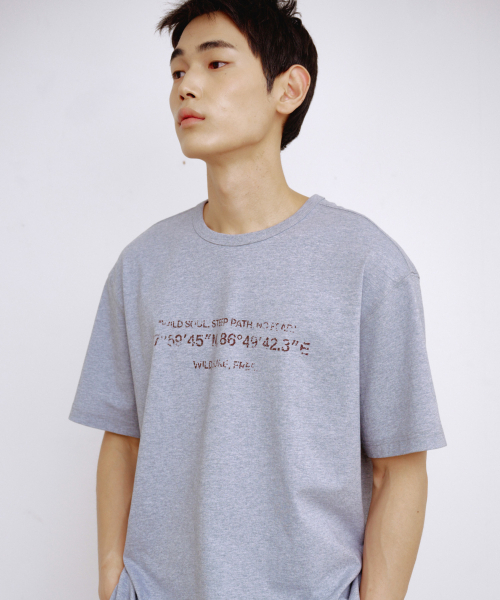 KALAPATTHAR（カラパタール）の「KP SIGNATURE GRAPHICS SHORT-SLEEVED T-SHIRT - MELANGE GREY（Tシャツ/カットソー・メンズ・その他・LARGE/X-LARGE/MEDIUM）」の3枚目の写真