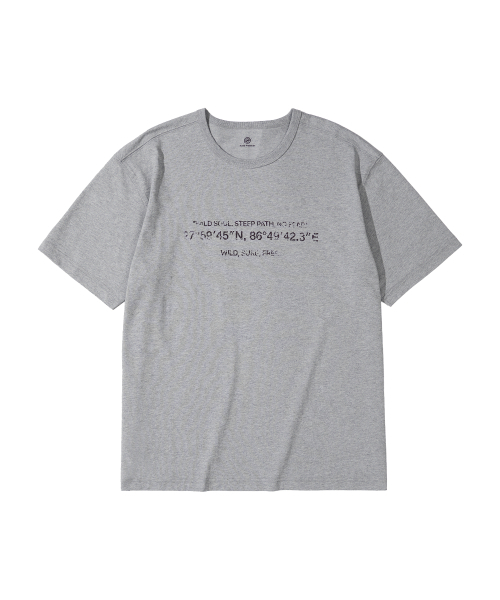 KALAPATTHAR（カラパタール）の「KP SIGNATURE GRAPHICS SHORT-SLEEVED T-SHIRT - MELANGE GREY（Tシャツ/カットソー・メンズ・その他・LARGE/X-LARGE/MEDIUM）」の4枚目の写真
