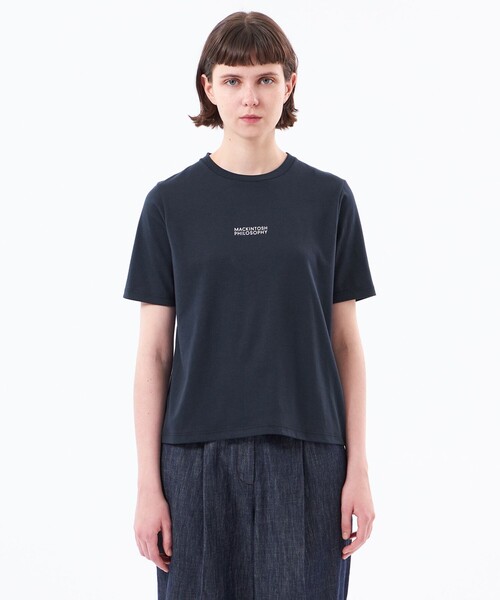 MACKINTOSH PHILOSOPHY(マッキントッシュ フィロソフィー)の「【WEB&一部店舗限定】ベーシックロゴT(Tシャツ/カットソー・レディース・オフホワイト/ブラック/ダークネイビー・38)」の7枚目の写真
