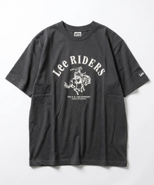 Lee（リー）の「2026SS Lee/リー ライダース カウボーイプリント 半袖Tシャツ レディース メンズ（Tシャツ/カットソー・メンズ・オフホワイト/レッド/チャコール・XL/L/M）」の4枚目の写真