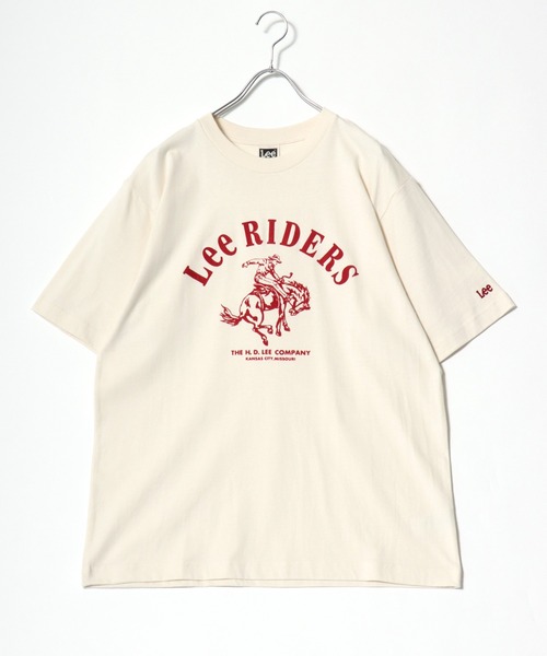 Lee（リー）の「2026SS Lee/リー ライダース カウボーイプリント 半袖Tシャツ レディース メンズ（Tシャツ/カットソー・メンズ・オフホワイト/レッド/チャコール・XL/L/M）」の8枚目の写真
