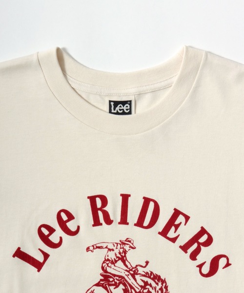Lee（リー）の「2026SS Lee/リー ライダース カウボーイプリント 半袖Tシャツ レディース メンズ（Tシャツ/カットソー・メンズ・オフホワイト/レッド/チャコール・XL/L/M）」の12枚目の写真