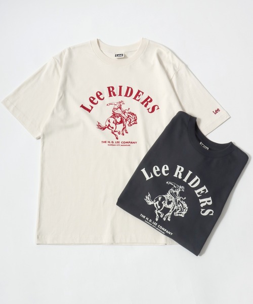 Lee（リー）の「2026SS Lee/リー ライダース カウボーイプリント 半袖Tシャツ レディース メンズ（Tシャツ/カットソー・メンズ・オフホワイト/レッド/チャコール・XL/L/M）」の17枚目の写真