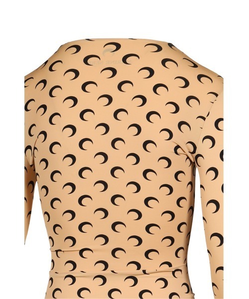 MARINE SERRE(マリーン・セル)の「MOON PRINTED JERSEY LS CREWNECK TOP(Tシャツ/カットソー・レディース・ブラウン/ブラック/ホワイト・SMALL/X-SMALL/MEDIUM)」の11枚目の写真