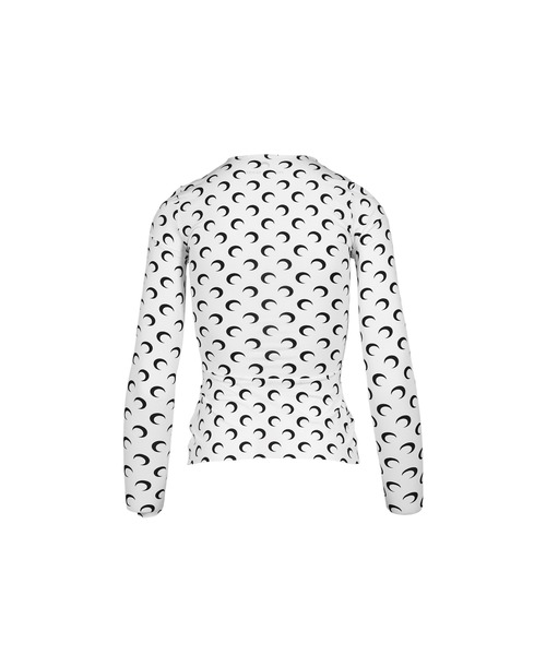 MARINE SERRE(マリーン・セル)の「MOON PRINTED JERSEY LS CREWNECK TOP(Tシャツ/カットソー・レディース・ブラウン/ブラック/ホワイト・SMALL/X-SMALL/MEDIUM)」の16枚目の写真