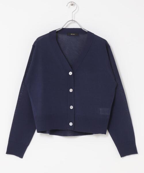 URBAN RESEARCH ROSSO WOMEN（アーバンリサーチ　ロッソ）の「リネン混セミシアーカーディガン（カーディガン/ボレロ・レディース・ライトグレー/ネイビー/オレンジ系その他・FREE）」の15枚目の写真