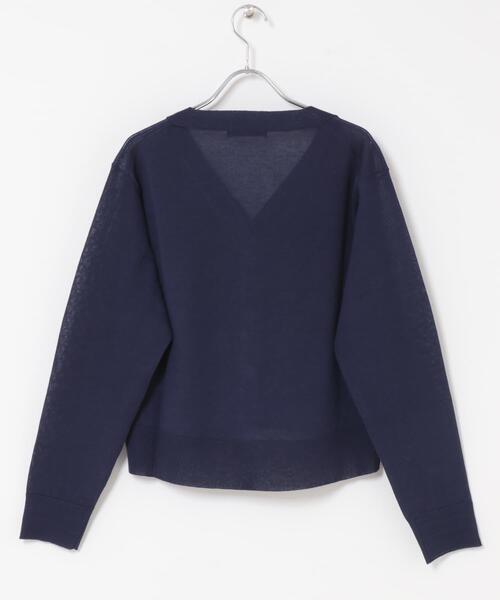 URBAN RESEARCH ROSSO WOMEN（アーバンリサーチ　ロッソ）の「リネン混セミシアーカーディガン（カーディガン/ボレロ・レディース・ライトグレー/ネイビー/オレンジ系その他・FREE）」の12枚目の写真