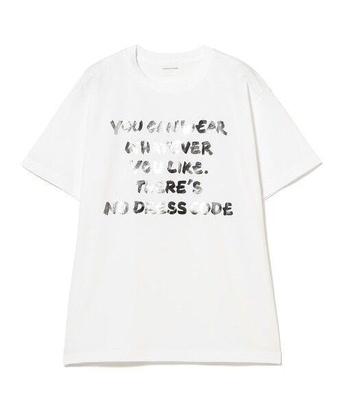 CAROLINA GLASER(カロリナ グレイサー)の「メッセージ Tシャツ 旅行 主役トップス 映え 大人ガーリー(Tシャツ/カットソー・レディース・ホワイト/ブラック・MEDIUM/SMALL)」の13枚目の写真