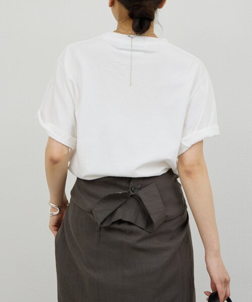 GALLARDAGALANTE(ガリャルダガランテ)の「【REMI RELIEF】【HARD SP加工20】天竺レギュラーTee/別注(Tシャツ/カットソー・レディース・オフホワイト/ピンク・MEDIUM)」の5枚目の写真