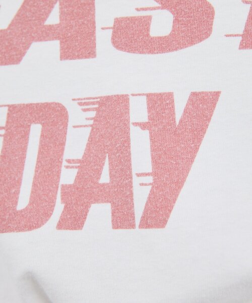 GALLARDAGALANTE(ガリャルダガランテ)の「【REMI RELIEF】【HARD SP加工20】天竺レギュラーTee/別注(Tシャツ/カットソー・レディース・オフホワイト/ピンク・MEDIUM)」の9枚目の写真