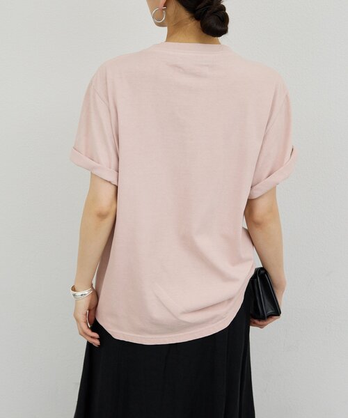 GALLARDAGALANTE(ガリャルダガランテ)の「【REMI RELIEF】【HARD SP加工20】天竺レギュラーTee/別注(Tシャツ/カットソー・レディース・オフホワイト/ピンク・MEDIUM)」の12枚目の写真