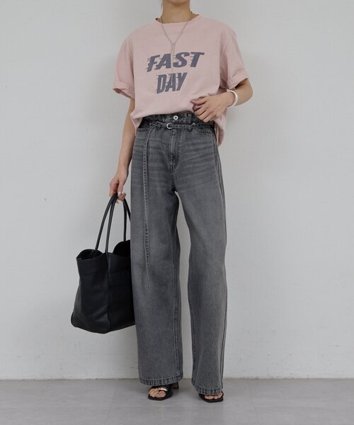 GALLARDAGALANTE(ガリャルダガランテ)の「【REMI RELIEF】【HARD SP加工20】天竺レギュラーTee/別注(Tシャツ/カットソー・レディース・オフホワイト/ピンク・MEDIUM)」の19枚目の写真