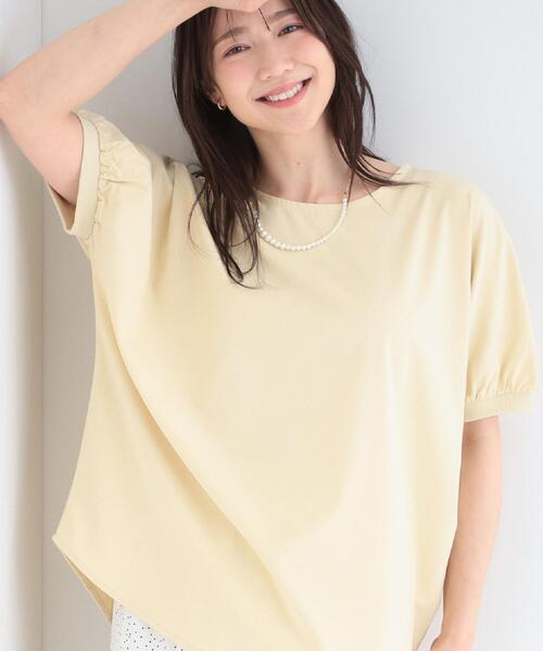 SHOO・LA・RUE(シューラルー)の「【ひんやり/洗濯後しわになりにくい】インせず着られる さらっとタッチのドルマンブラウス(シャツ/ブラウス・レディース・ネイビー/ベビーピンク/イエロー系その他/ブルー/グレー/オフホワイト・00)」の5枚目の写真