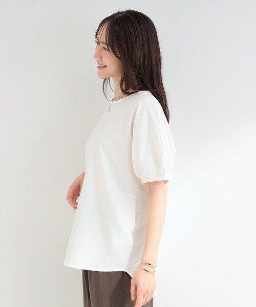 SHOO・LA・RUE(シューラルー)の「【ひんやり/洗濯後しわになりにくい】インせず着られる さらっとタッチのドルマンブラウス(シャツ/ブラウス・レディース・ネイビー/ベビーピンク/イエロー系その他/ブルー/グレー/オフホワイト・00)」の21枚目の写真