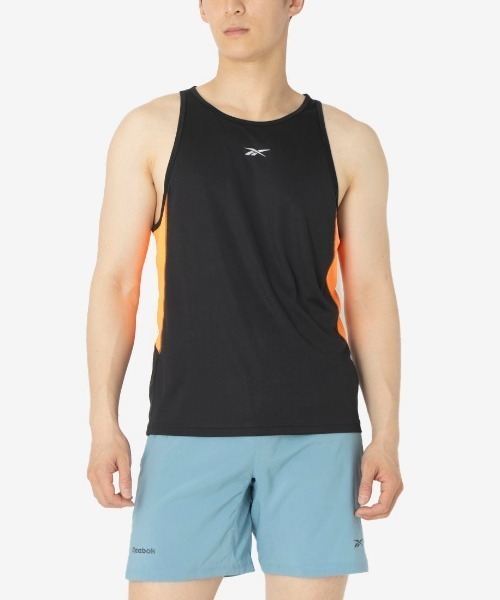 Reebok(リーボック)の「ラン タンクトップ / ID RUN TANK(タンクトップ・メンズ・ブルー/ブラック系その他/ブラック・X-LARGE/SMALL/MEDIUM/LARGE)」の2枚目の写真