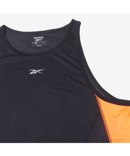 Reebok(リーボック)の「ラン タンクトップ / ID RUN TANK(タンクトップ・メンズ・ブルー/ブラック系その他/ブラック・X-LARGE/SMALL/MEDIUM/LARGE)」の7枚目の写真