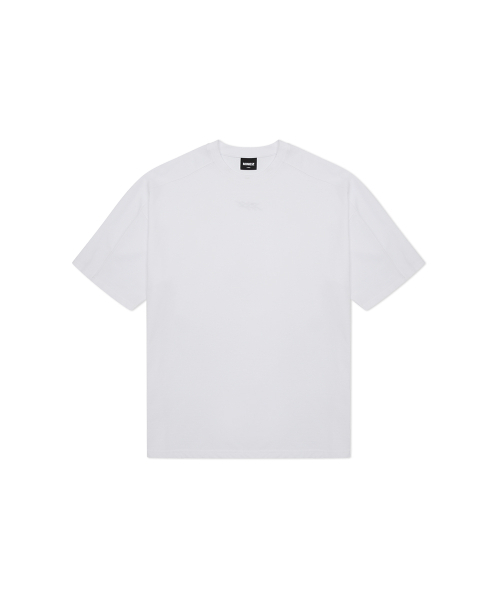 NINEZ（ナインゼット）の「Z3 コットン切り替えオーバーサイズTシャツ (3色)（Tシャツ/カットソー・メンズ・ホワイト/ブラック/カーキ・MEDIUM/LARGE/X-LARGE/2XL）」の6枚目の写真