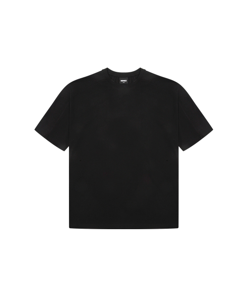 NINEZ（ナインゼット）の「Z3 コットン切り替えオーバーサイズTシャツ (3色)（Tシャツ/カットソー・メンズ・ホワイト/ブラック/カーキ・MEDIUM/LARGE/X-LARGE/2XL）」の7枚目の写真