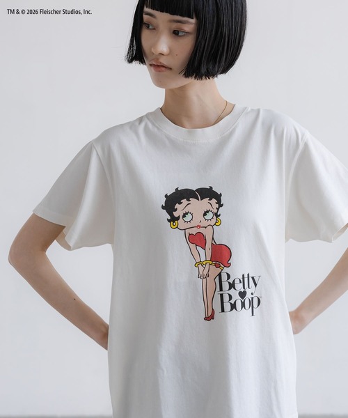 LOWRYS FARM（ローリーズファーム）の「Ｂｅｔｔｙ　ＴＥＥ  666051（Tシャツ/カットソー・レディース・ネイビー/オフホワイト・FREE）」の5枚目の写真
