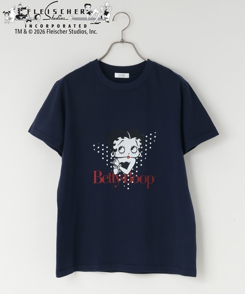 LOWRYS FARM（ローリーズファーム）の「Ｂｅｔｔｙ　ＴＥＥ  666051（Tシャツ/カットソー・レディース・ネイビー/オフホワイト・FREE）」の12枚目の写真