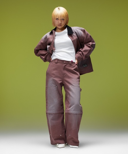 X-girl(エックスガール)の「FADED WORK JACKET(その他アウター・レディース・ブラウン/チャコール・S/M)」の6枚目の写真