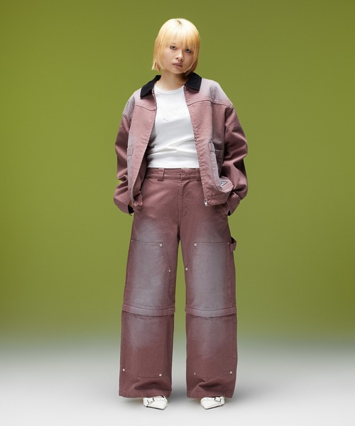 X-girl(エックスガール)の「FADED WORK JACKET(その他アウター・レディース・ブラウン/チャコール・S/M)」の7枚目の写真