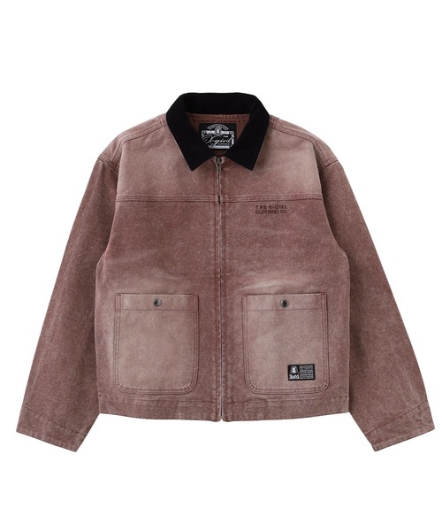 X-girl(エックスガール)の「FADED WORK JACKET(その他アウター・レディース・ブラウン/チャコール・S/M)」の10枚目の写真