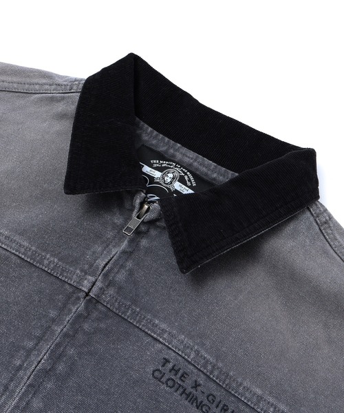 X-girl(エックスガール)の「FADED WORK JACKET(その他アウター・レディース・ブラウン/チャコール・S/M)」の12枚目の写真