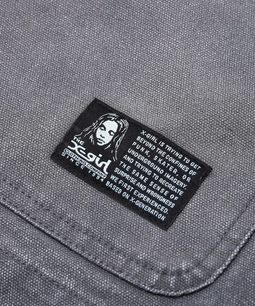 X-girl(エックスガール)の「FADED WORK JACKET(その他アウター・レディース・ブラウン/チャコール・S/M)」の16枚目の写真