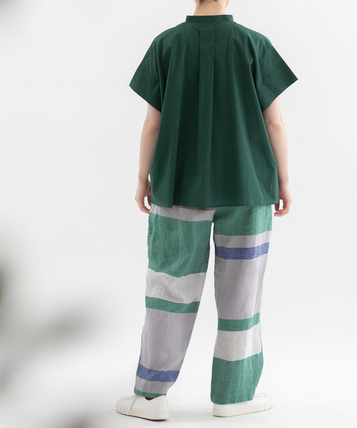 nop de nod(ノップドゥノッド)の「リネンパネルチェックPommeボリュームパンツ(その他パンツ・レディース・グレー/ブラウン/ピンク・3)」の19枚目の写真