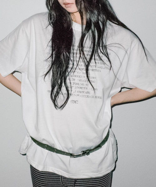 CHICKS(チックス)の「アッセンブルレタリングオーバー半袖ホワイト(Tシャツ/カットソー・レディース・ホワイト・ONE SIZE/TWO)」の2枚目の写真