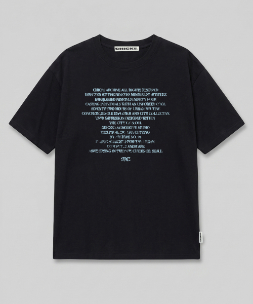 CHICKS(チックス)の「アッセンブルレタリングオーバー半袖ホワイト(Tシャツ/カットソー・レディース・ホワイト・ONE SIZE/TWO)」の6枚目の写真