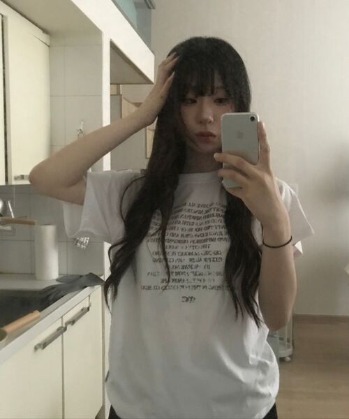 CHICKS(チックス)の「アッセンブルレタリングオーバー半袖ホワイト(Tシャツ/カットソー・レディース・ホワイト・ONE SIZE/TWO)」の7枚目の写真